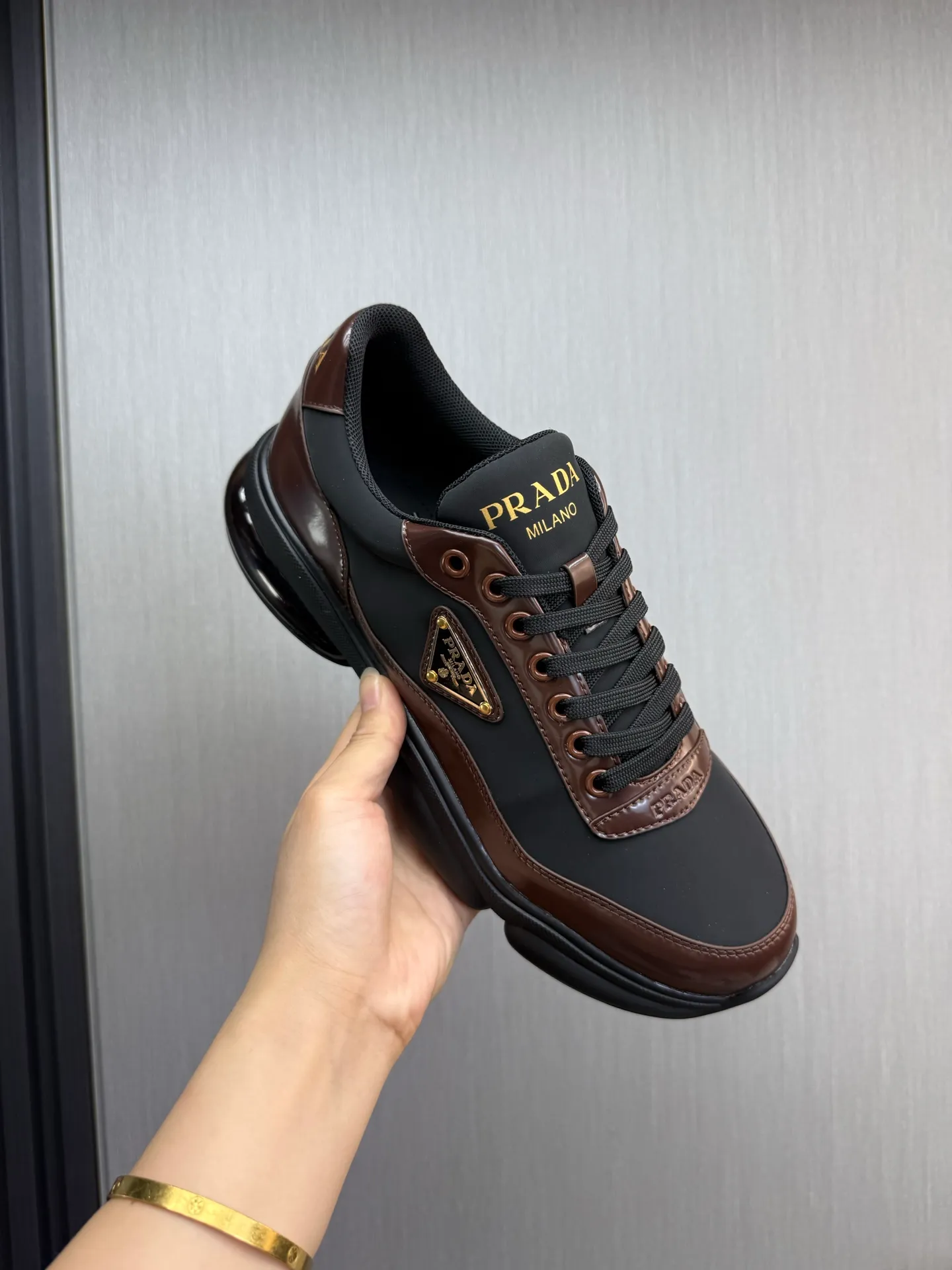 Men's shoes 💰660💰 [PRADA] Men's shoes are popular in the counter, official website is synchronized, 1 high-quality shipment ✔️Original cowhide upper + cowhide lining, 1🆚1 replica, original sole, 38-45 (45 customized, non-refundable)